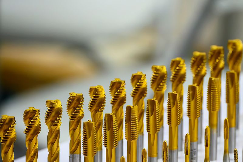 Coated threading taps