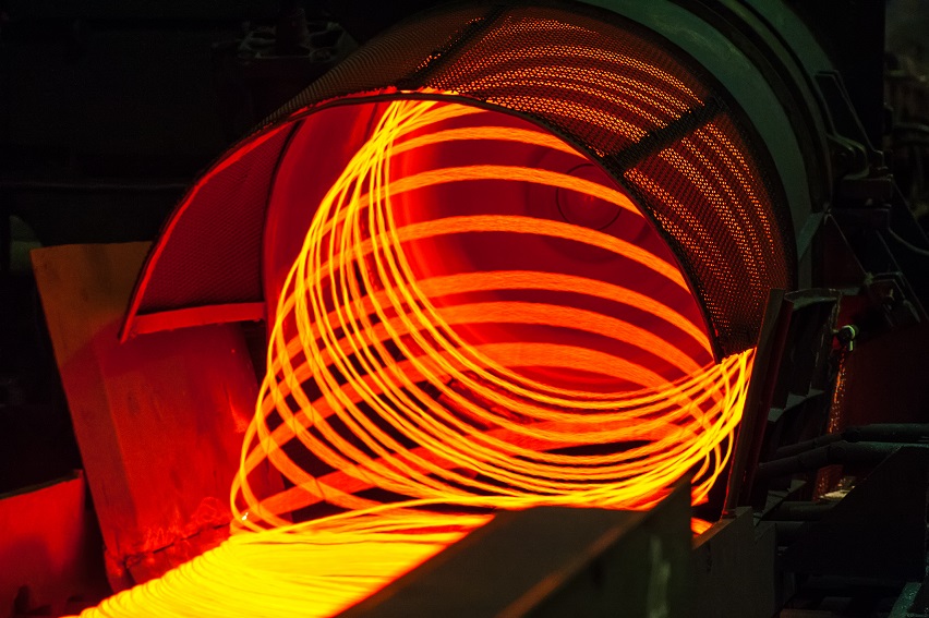Steel wire production
