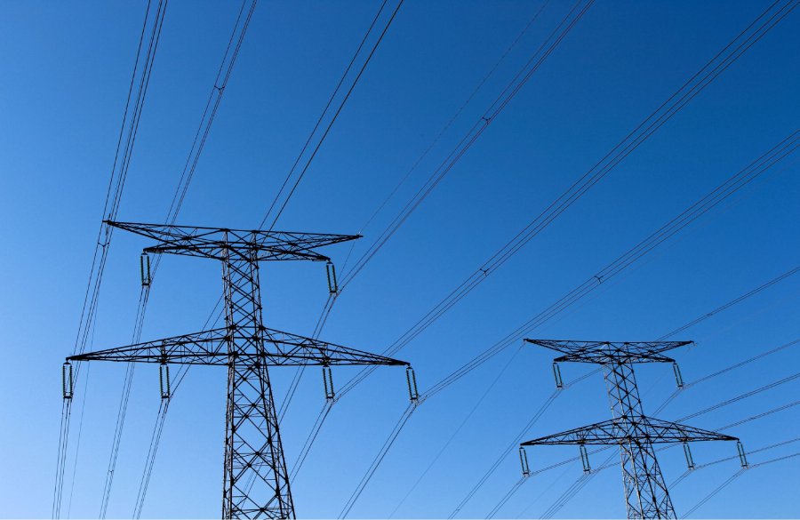 overhead power cable